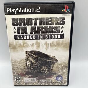 Brothers In Arms Earned In Blood Sony Playstation 2 PS2 Game Tested & Complete
